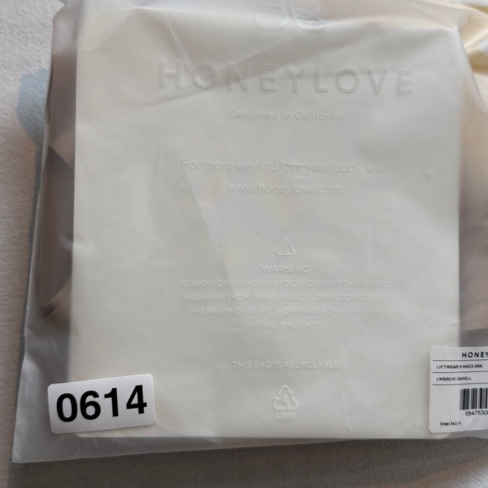 Honeylove LiftWear V-Neck Bra Sand Nude LWBR0101 NWT - Picture 11 of 11